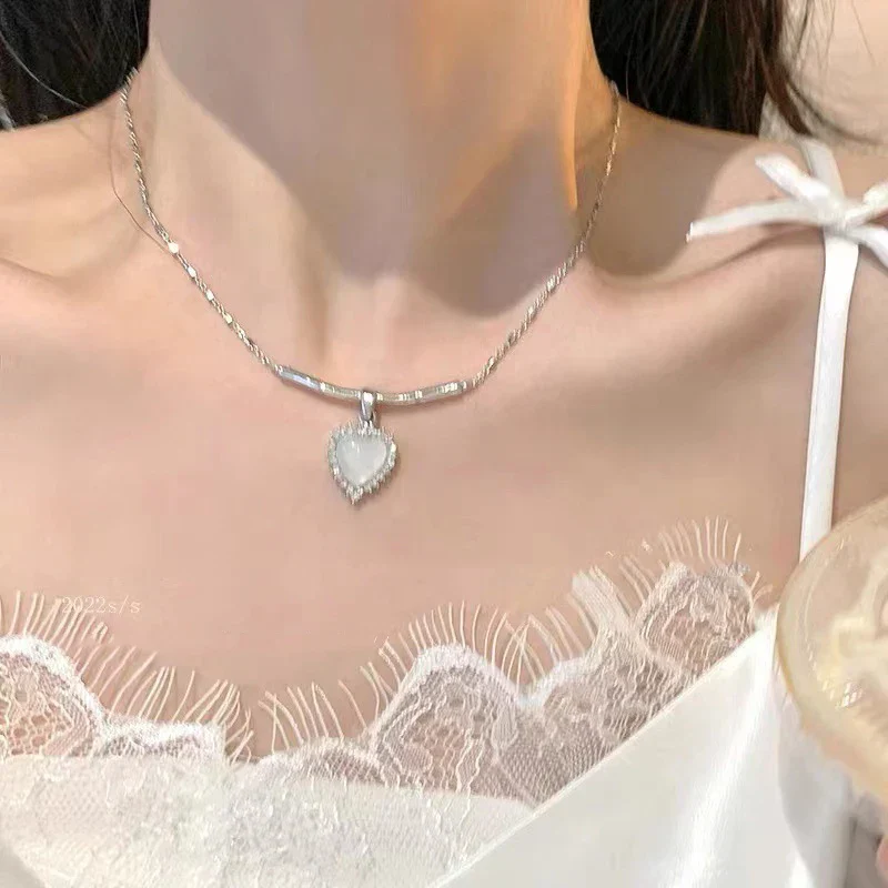 New design bow pink zircon cross pendant necklace - Image 8
