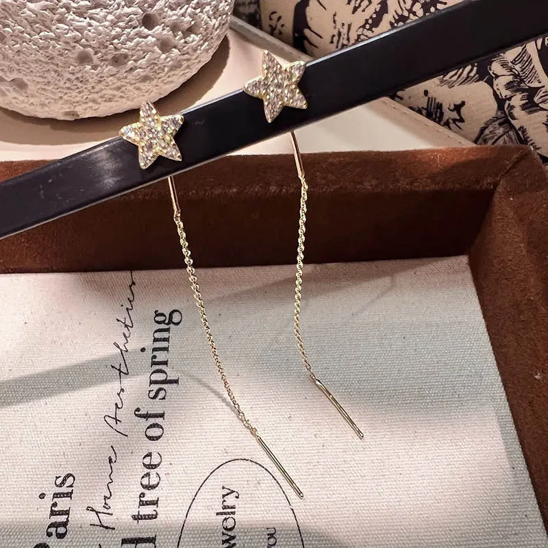 Women's Fashionable  Zircon Ball Pendant  Earrings - Image 2